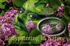 symbolische Ansicht Kalendercover NATURE ART 2023 mit Künstlersignatur