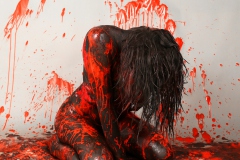 BODYART Artperformance RED.SPLASH  (Aktmodell: Clyeah / Fotograf: D. Ludwig)